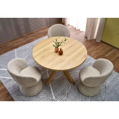 Matbord natur Ø120 cm