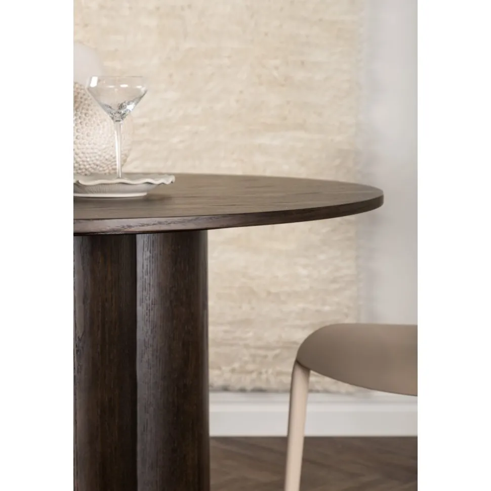 Matbord Olivia runt 110 cm Mocka