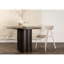 Matbord Olivia runt 110 cm Mocka