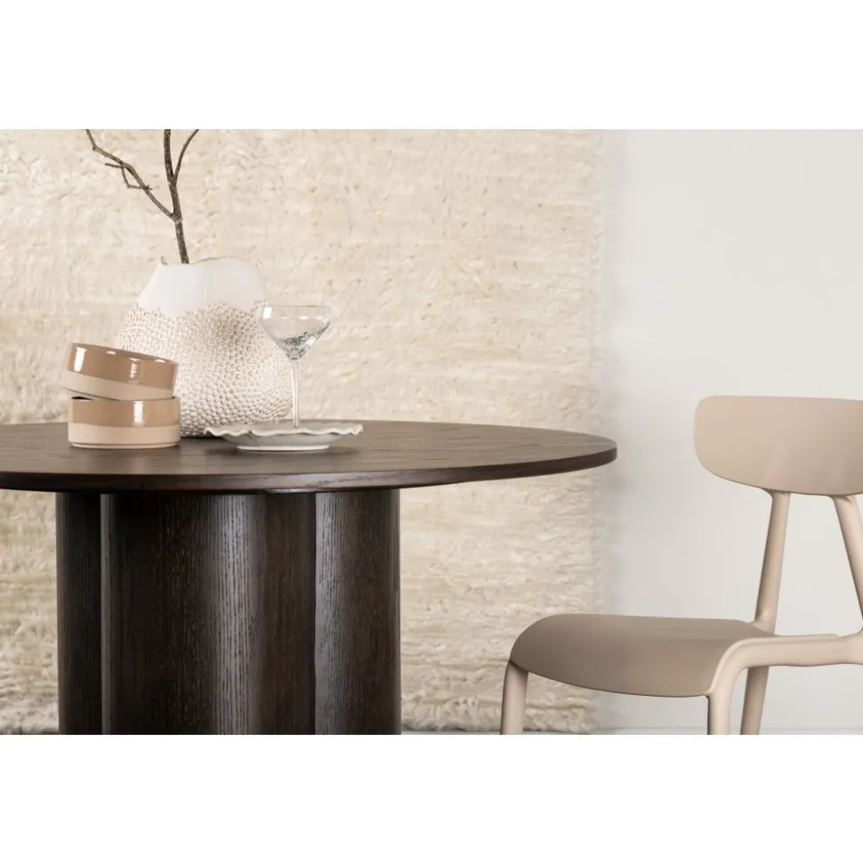 Matbord Olivia runt 110 cm Mocka