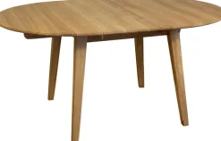 Matbord Oljad ek Ø110-160 cm - Genova + Textilrengöring för möbler