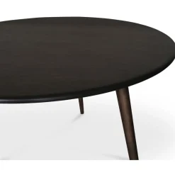 Matbord runt brunoljad ek Ø130 cm - Omni + Möbeltassar