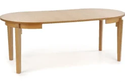 Matbord runt i ek förlängningsbart Ø100-200 cm