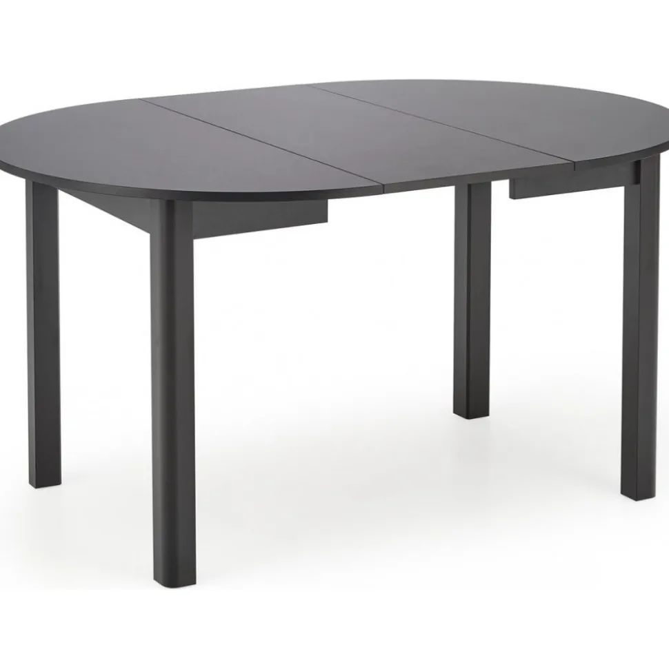 Matbord svart förlängningsbart 102-142 cm