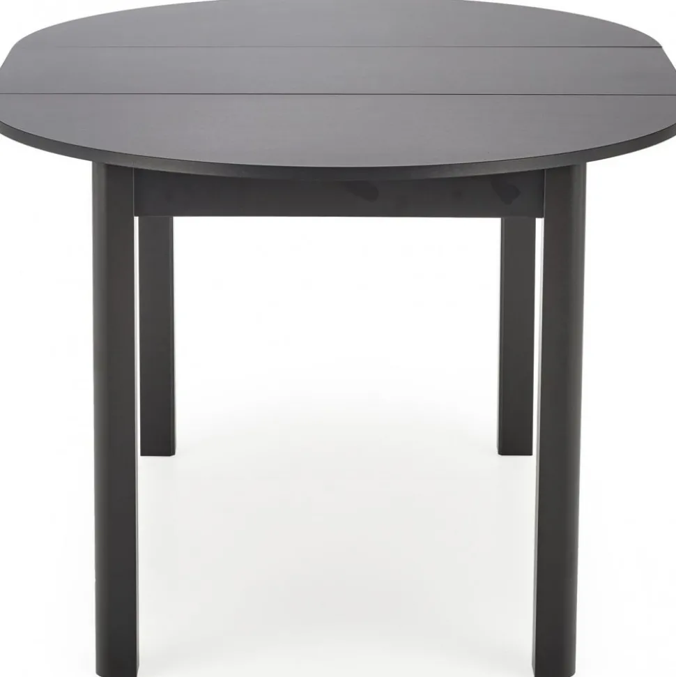 Matbord svart förlängningsbart 102-142 cm