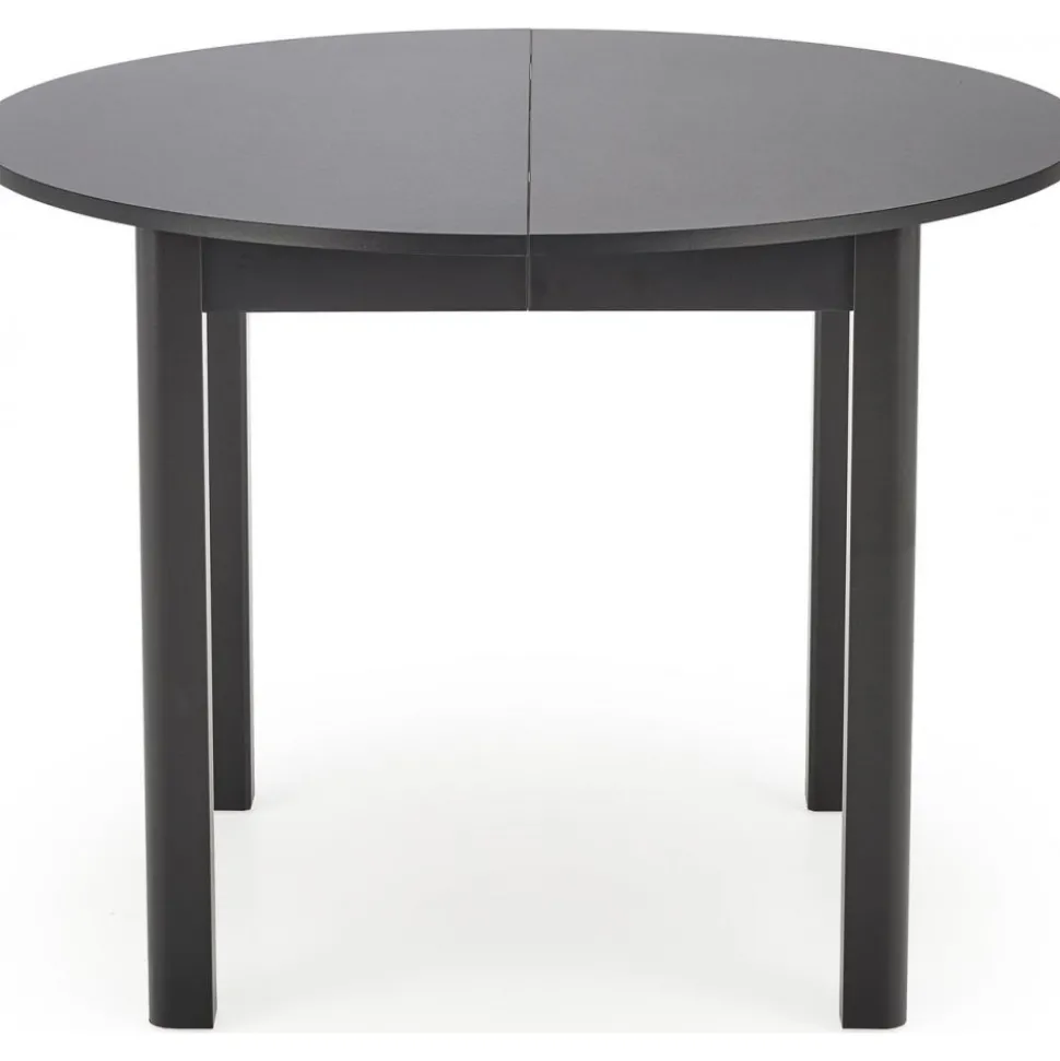 Matbord svart förlängningsbart 102-142 cm