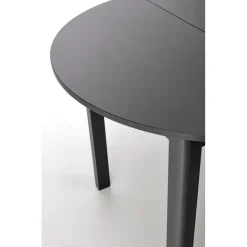 Matbord svart förlängningsbart 102-142 cm