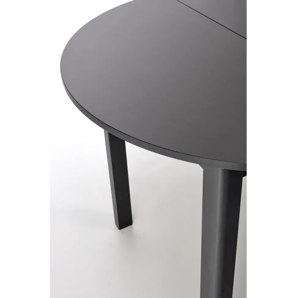 Matbord svart förlängningsbart 102-142 cm