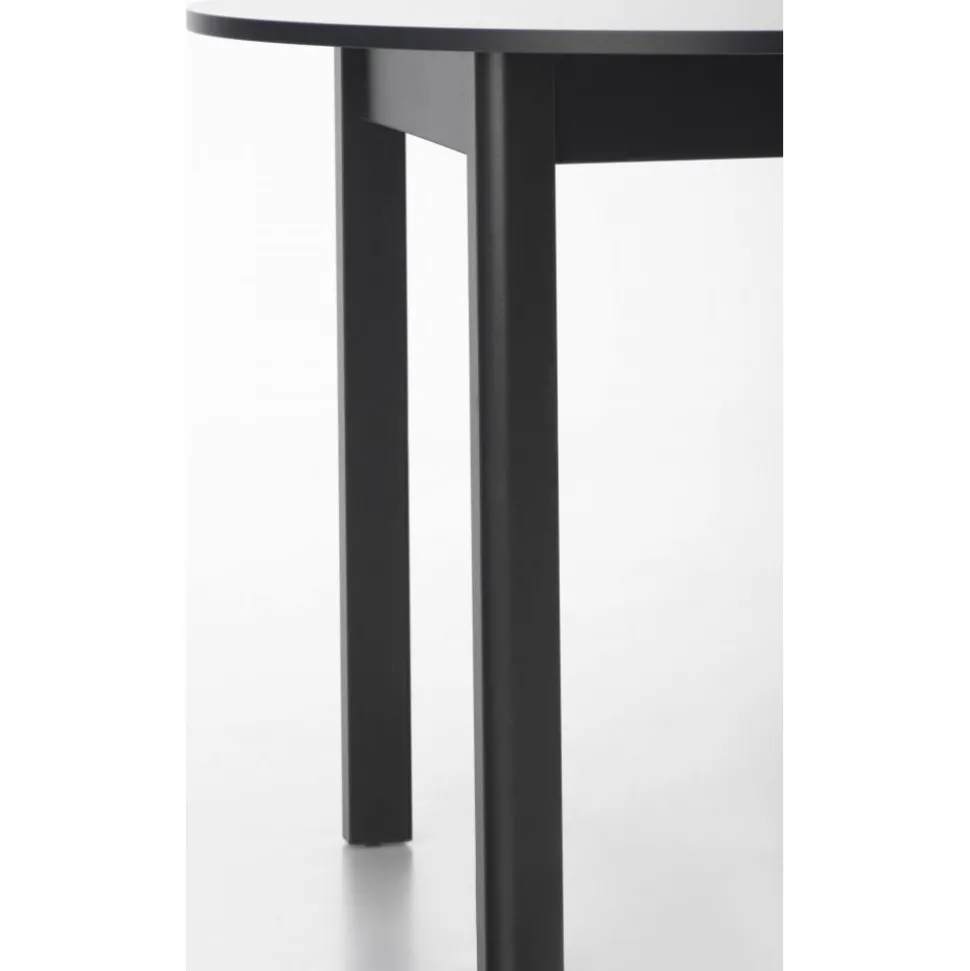 Matbord svart förlängningsbart 102-142 cm