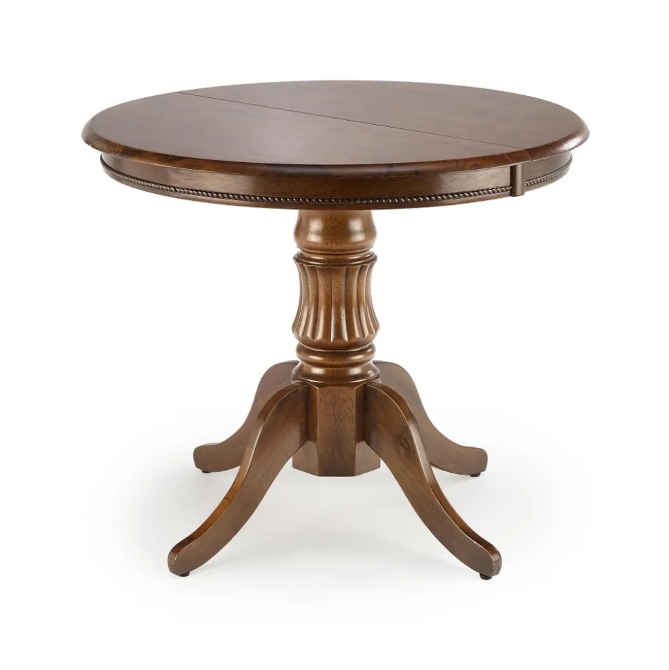 Matbord valnöt förlängningsbart 90-124 cm + Möbeltassar