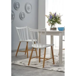 Matbord vitt förlängningsbart 102-142 cm + Möbeltassar