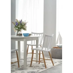 Matbord vitt förlängningsbart 102-142 cm + Textilrengöring för möbler