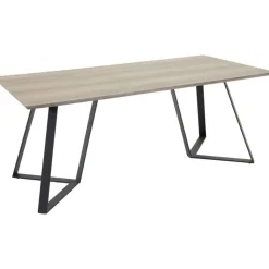 Matbord 180x90 cm - Ek/svart