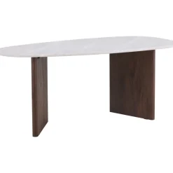 Matbord 180x90 cm Brunt / ljusgrå Grönvik + Textilrengöring för möbler