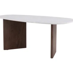 Matbord 180x90 cm Brunt / ljusgrå Grönvik + Möbeltassar