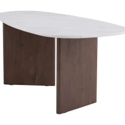 Matbord 180x90 cm Brunt / ljusgrå Grönvik + Möbeltassar