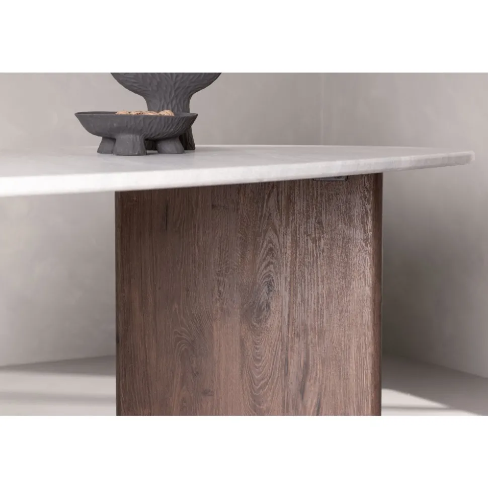 Matbord 180x90 cm Brunt / ljusgrå Grönvik + Möbeltassar