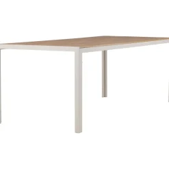 Matgrupp; 6 stolar och matbord 205 x 90 cm beige - Copacabana