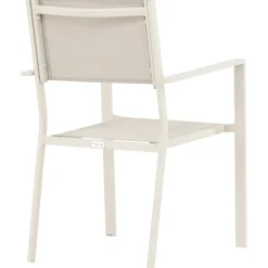 Matgrupp; 6 stolar och matbord 205 x 90 cm beige - Copacabana