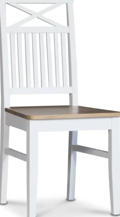 Matgrupp; Bord med 6 st stolar med eksits  Vit / Oljad ek - Dalön