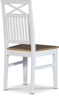 Matgrupp; Bord med 6 st stolar med eksits  Vit / Oljad ek - Dalön