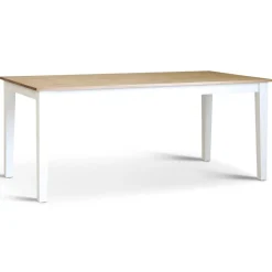 Matgrupp; Bord med 6 st stolar med eksits  Vit / Oljad ek - Dalön