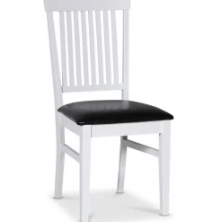 Matgrupp; bord 180x90 cm - Vit / oljad ek med 6 st stolar - Fårö + 6.00 x Stolsdyna