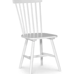 Matgrupp: Dalarös runt matbord vit / oljad ek inklusive 4 st Karl pinnstolar + 4.00 x Stolsdyna