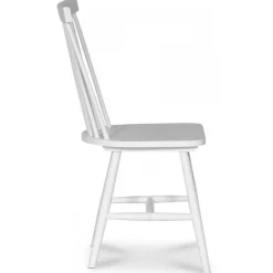 Matgrupp: Dalarös runt matbord vit / oljad ek inklusive 4 st Karl pinnstolar + 4.00 x Stolsdyna