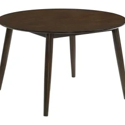 Matgrupp Florence i valnöt; runt matbord med 4 st stolar + 4.00 x Stolsdyna