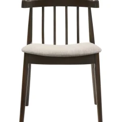 Matgrupp Florence i valnöt; runt matbord med 4 st stolar + 4.00 x Stolsdyna