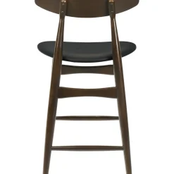 Matgrupp Florence Barbord 90x90 med 2 barstolar - Valnöt/svart