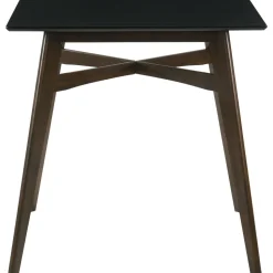 Matgrupp Florence Barbord 90x90 med 2 barstolar - Valnöt/svart