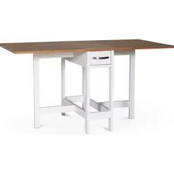 Matgrupp klaffbord Vit / Ek med fyra stolar - Fårö