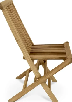 Matgrupp med 4 stolar och matbord Ø122 beige/teak - Merca/Saltö
