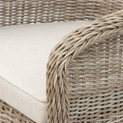 Matgrupp med 6 stolar och matbord 180 x 100 cm rotting - Menton/Mercury