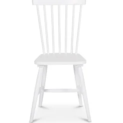 Matgrupp runt matbord Ø120 cm och 4 vita pinnstolar - Rosvik + 4.00 x Stolsdyna