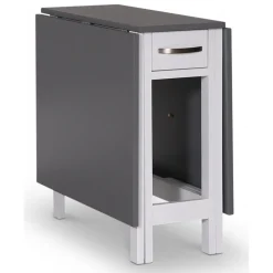 Matgrupp slagbord med fyra stolar vit / Grå - Fårö