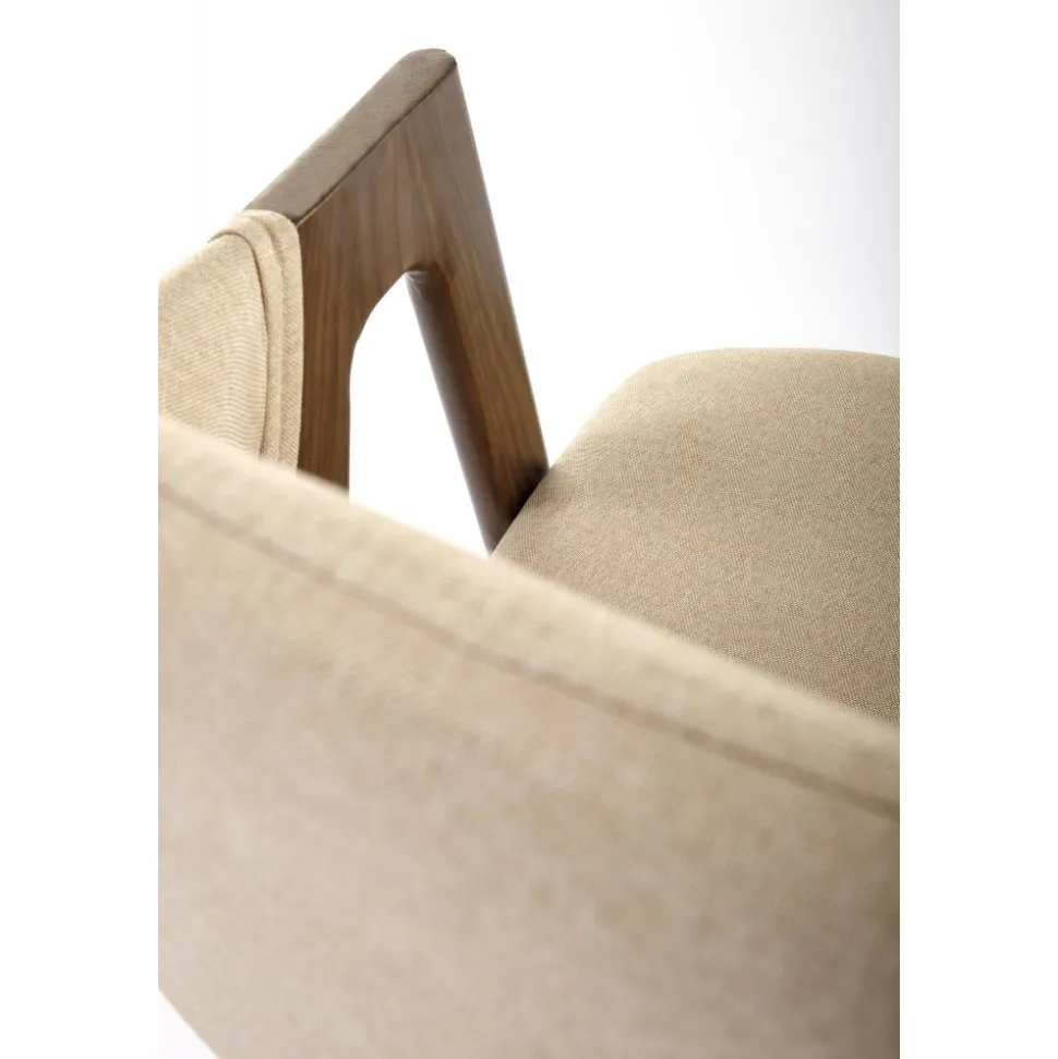 Matstol Beige / Valnöt - Kamilla