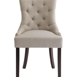 Matstol beige med bruna ben - Tuva + Textilrengöring för möbler