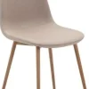 Matstol beige med ekben