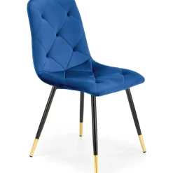 Matstol blå sammet