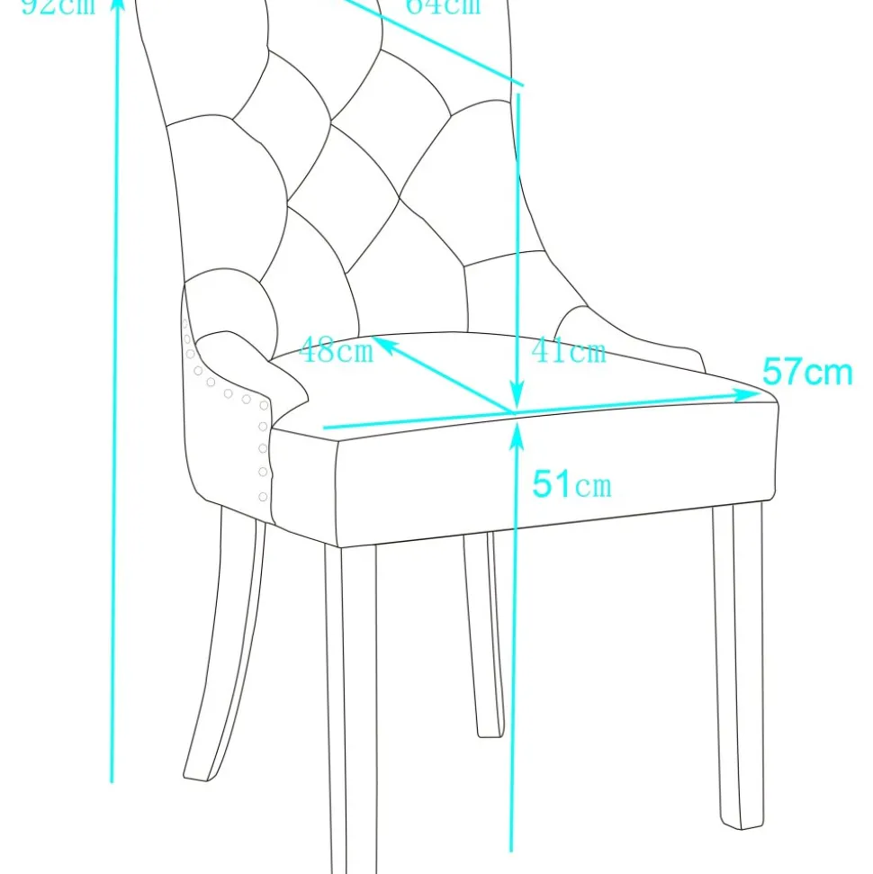 Matstol grå med vita ben och nitar - Tuva + Möbeltassar
