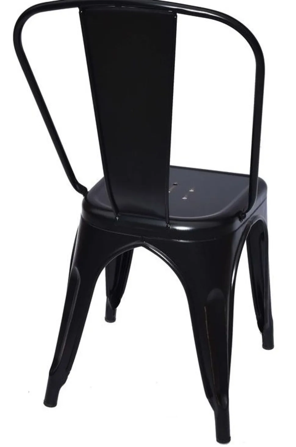 Matstol i metall svart + Möbeltassar