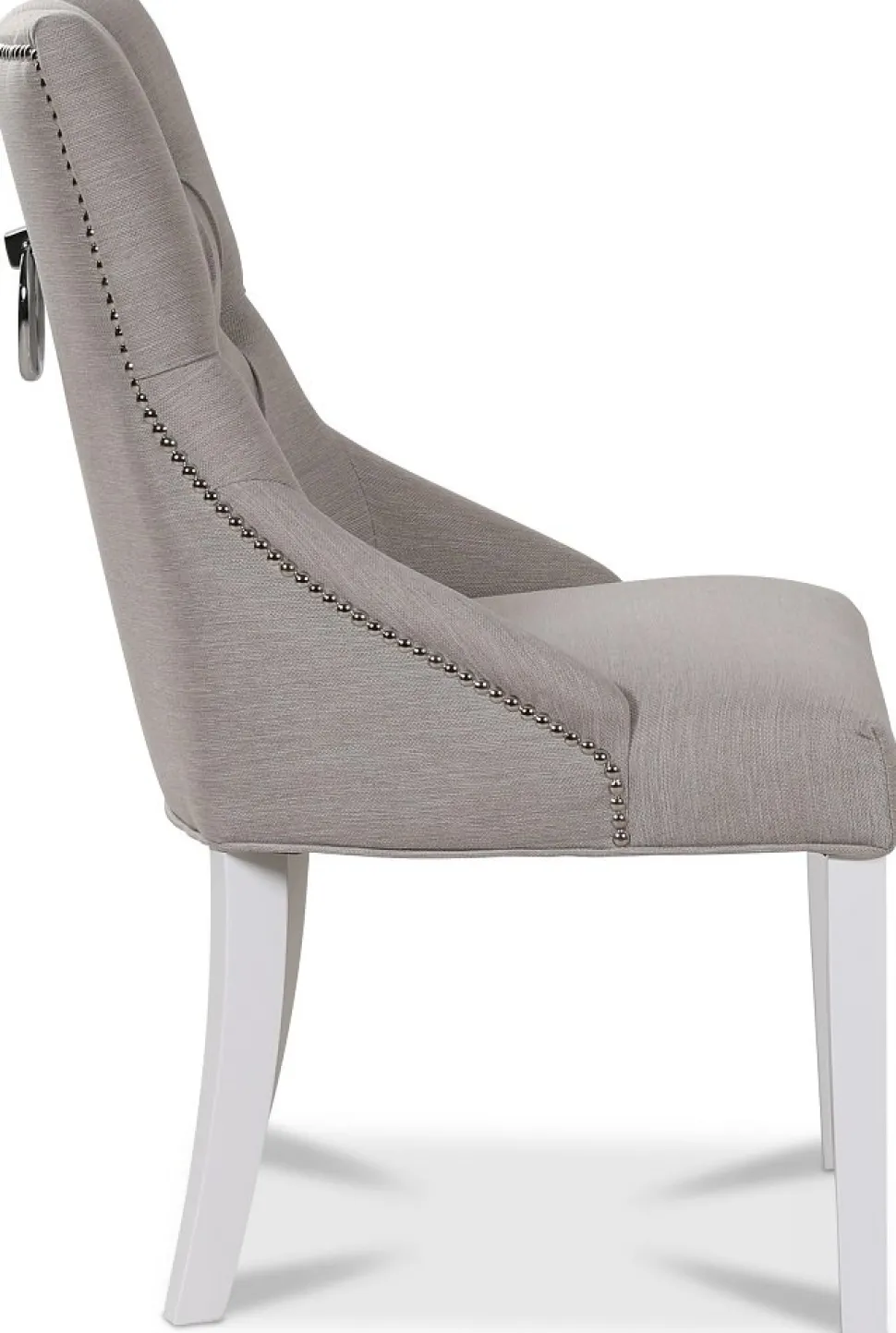 Matstol med handtag (Beige/vit)