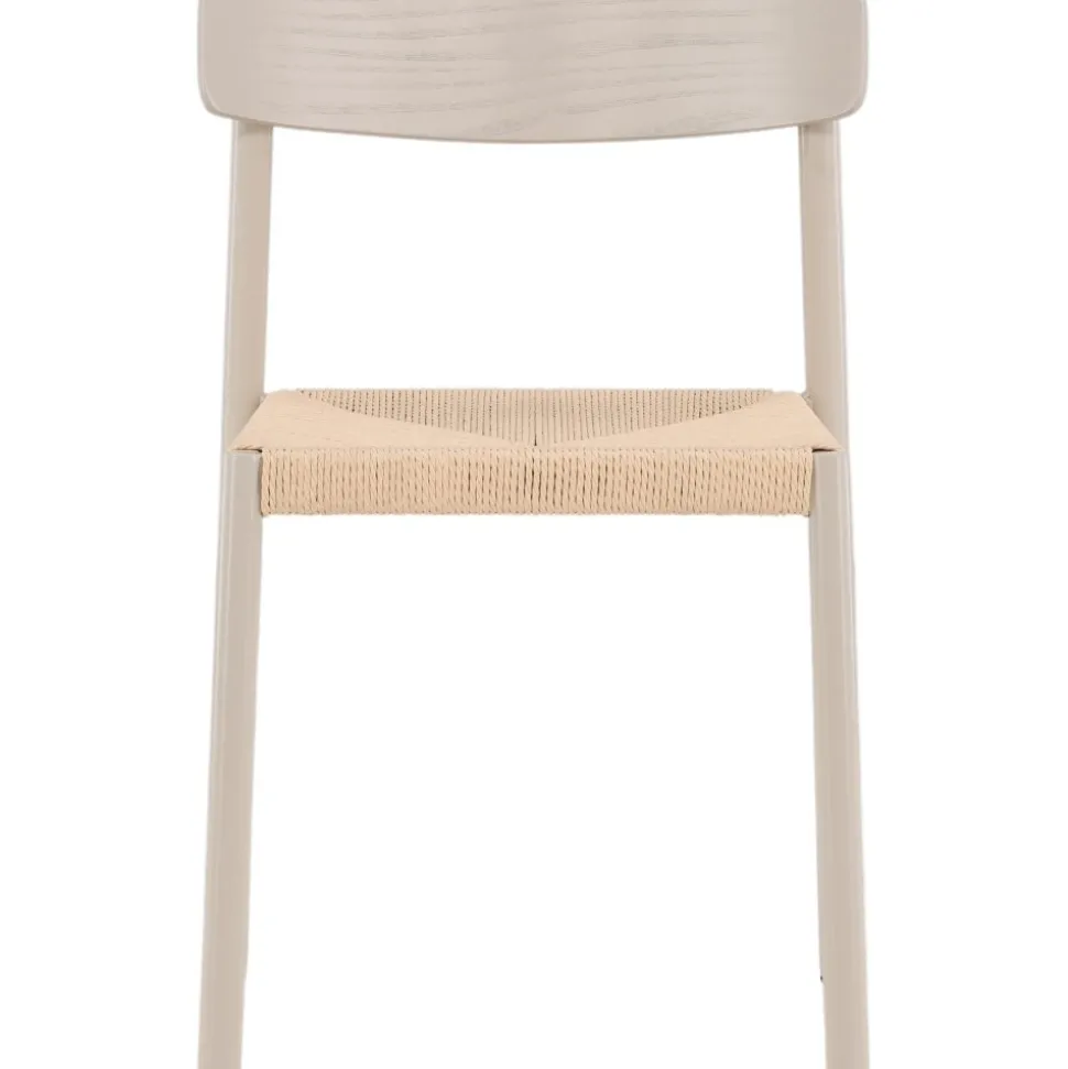 Matstol med rottingsits - Greige