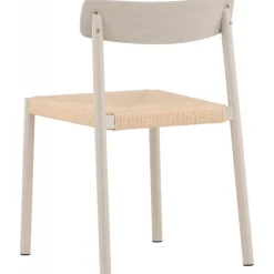 Matstol med rottingsits - Greige