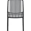 Matstol Noa i svart - Stapelbar + Textilskydd för utemöbler