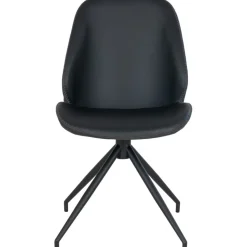 Matstol roterbar svart PU
