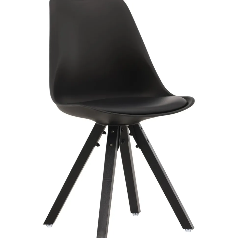 Matstol svart PU / Plast